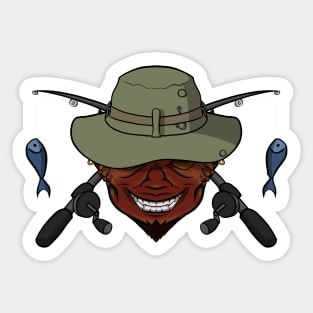 Devil's Fisherman (no caption) Sticker